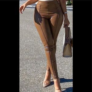 Leather like leggings